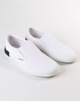 Superga Rubber Patch Slip-On Sneakers -  white