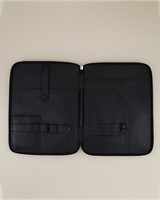 Koji Leather Tech Bag -  black