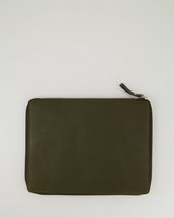 Koji Leather Tech Bag -  olive
