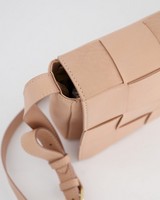 Ladies Juniper Basket Weave Crossbody Bag -  lightpink
