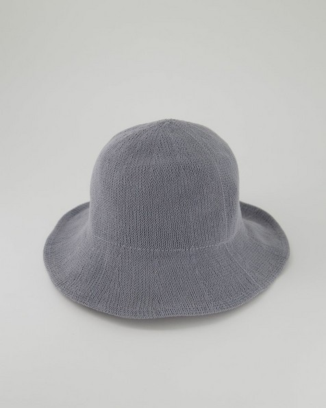 Ladies Piper Knitted Bucket Hat -  grey