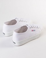 Superga Ladies Classic Mid Platform Sneaker  -  white