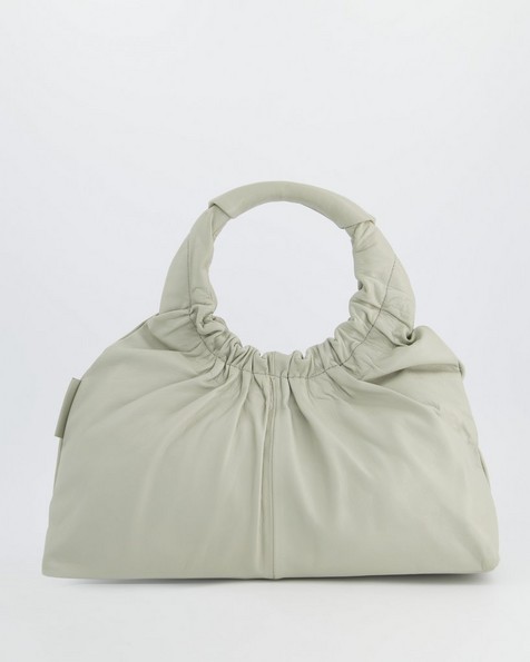 Harlow Rouched Hobo Bag -  grey