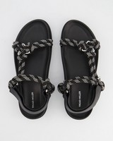 Ladies Capri Flatform Sandal -  black