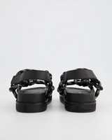 Ladies Capri Flatform Sandal -  black