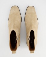 Ladies Chi Suede Ankle Boot -  stone