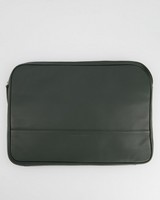 Creed Full Leather Laptop Sleeve -  green