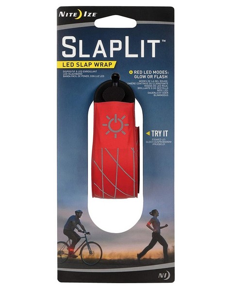 Nite Ize SlapLit Rechargeable LED Slap Wrap -  red
