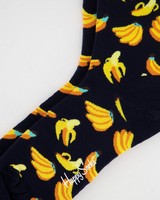 Happy Socks' Men’s Banana Socks -  black