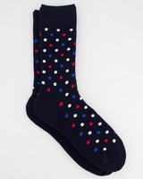 Happy Socks' Dot Socks -  navy