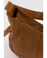 Ladies Maddie Hobo Leather Bag -  tan