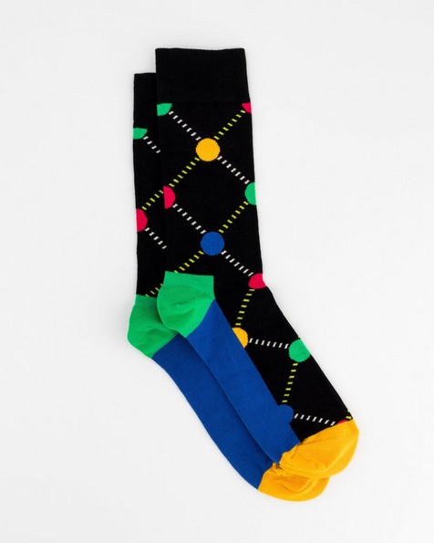Happy Socks' Men's Argyle Dot Socks -  assorted