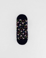 Happy Socks' Men’s Confetti Palm Liner Socks -  black