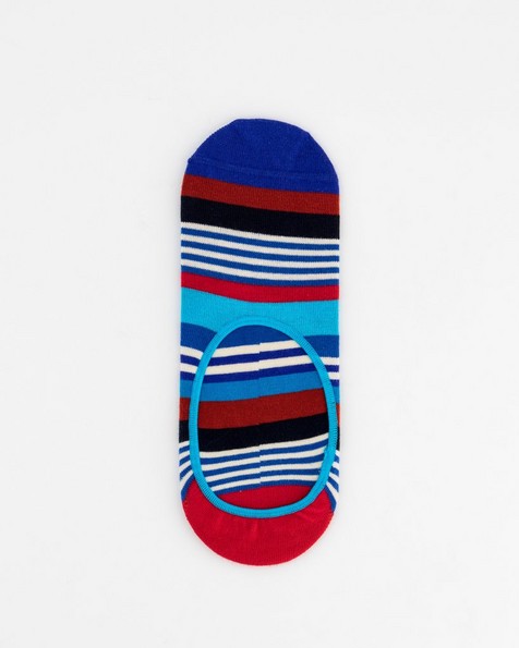 Happy Socks' Men’s Multi Stripe Socks -  red