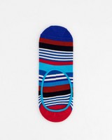 Happy Socks' Men’s Multi Stripe Socks -  red