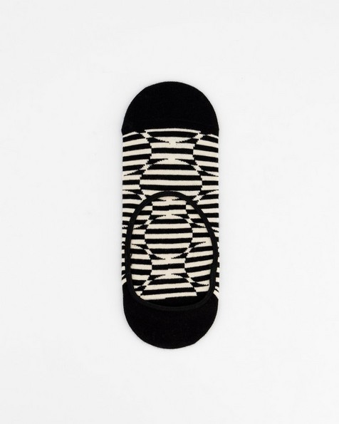 Happy Socks' Men’s Optic Dot Liner Socks -  black