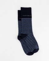 Men's Dotted Sock -  blue