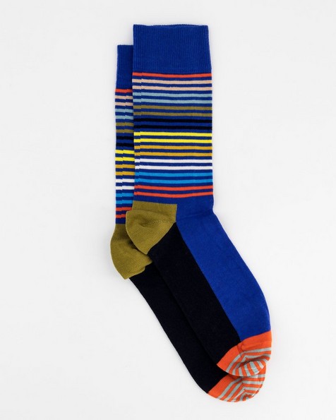 Happy Socks' Men's Half Stripe Socks -  assorted