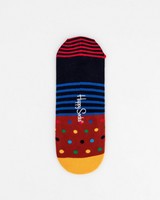 Happy Socks' Men’s Stripe-Dot Liner Socks -  assorted