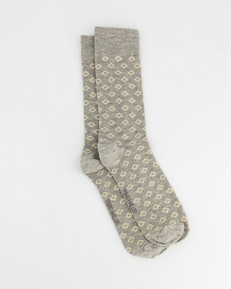 Men's Diamond Sock -  lightgrey