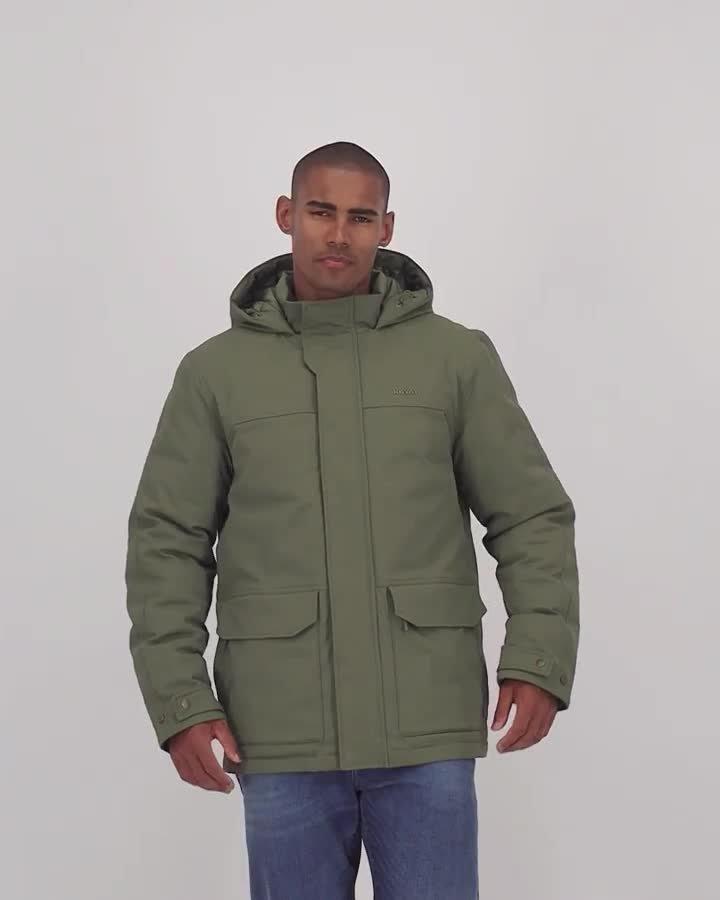 K- WAY Elements Men's Gregory Poly Twill Parker Jacket | Cape