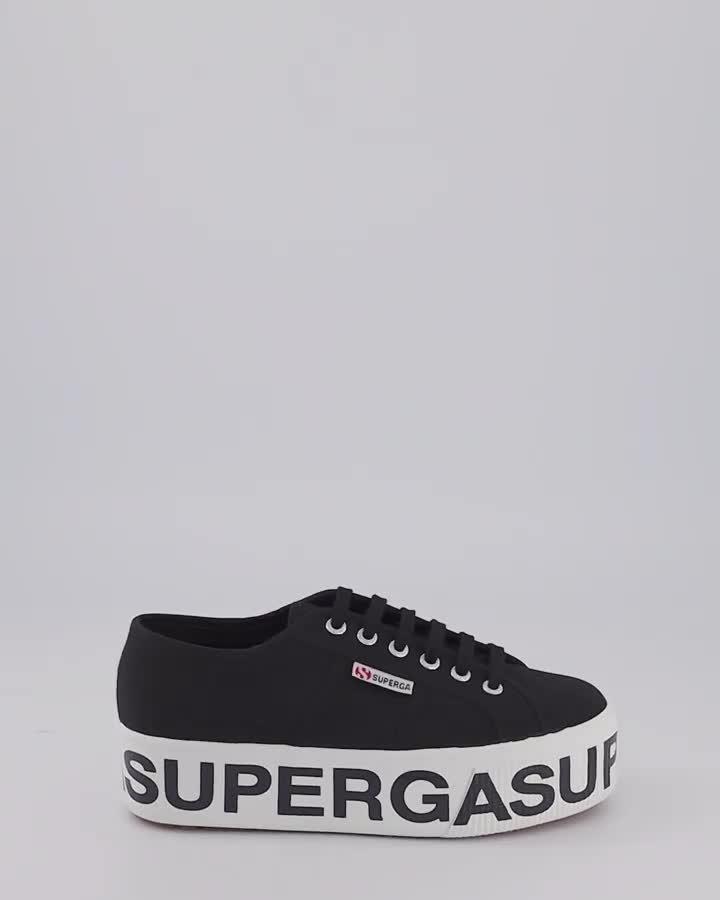 superga lettering black